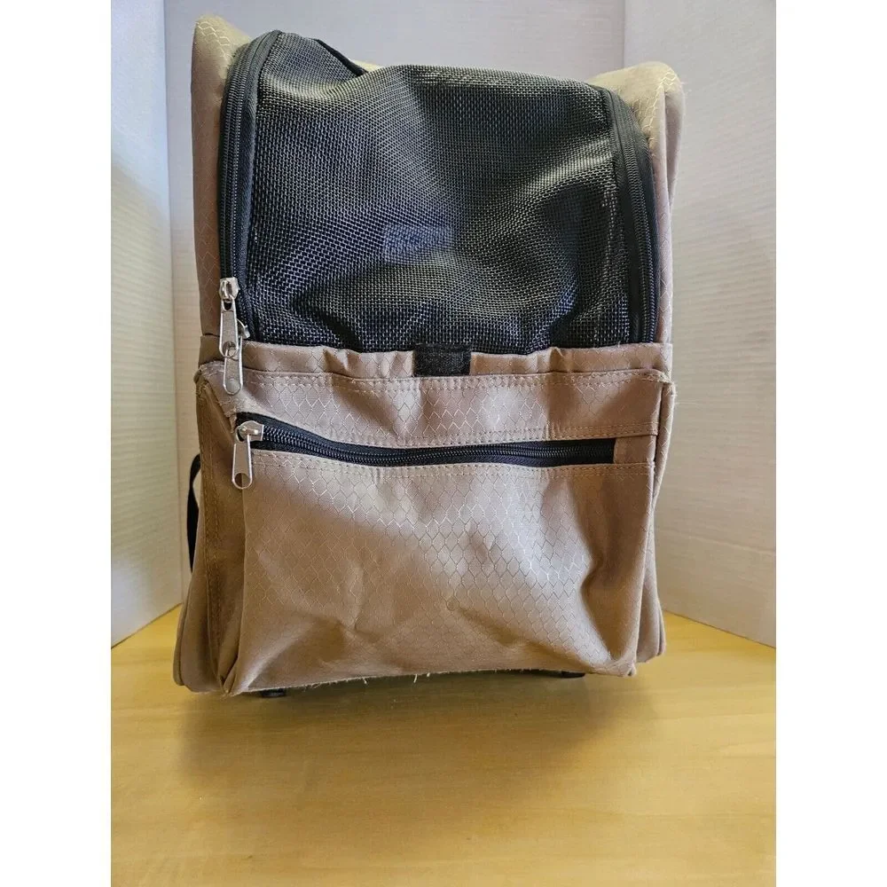 Casual Canine brand Dog Cat Pet/Carrier/Bag/Backpack/Wheels - - Tan‎